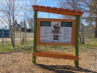 Walderlebnispfad Dierhagen - Infotafel Jagd / Waldtiere