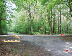 Ribnitzer Moor-Tour - rechts auf den Fischländer Weg, gerade aus Rundweg Großes-Ribnitzer-Moor