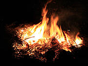 Ostserfeuer im Ostseebad Ahrenshoop