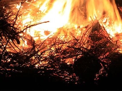 Winterfeuer auf dem Fischland und Darß